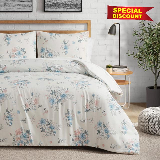 Lucky Brand Clarie Floral Comforter Set - Twin/Twin XL Size - 2 Piece Luxurious Bedding Ensemble