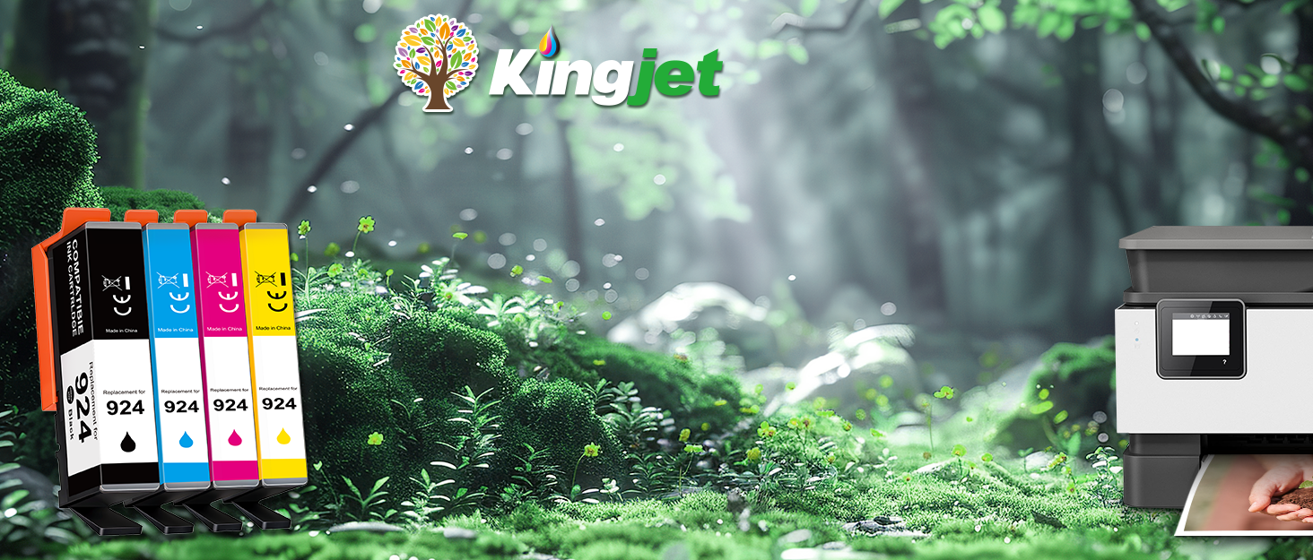 KINGJET 924 Ink Cartridges for HP 924 Ink Cartridges