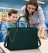 RAINSMORE Laptop Bags for Women 15.6 Inch Laptop Tote Bag Handbag Bag Black