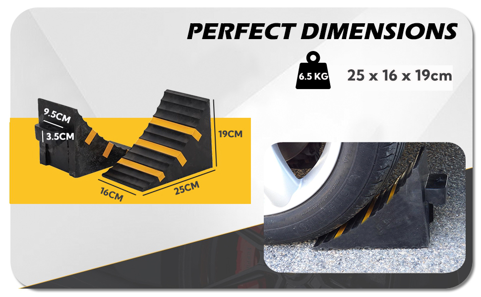 Heavy duty wheel stoppers