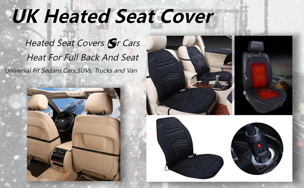 Heated Seat Covers For Cars,UK Heated Seat Covers For Cars,Heat For Full Back And Seat