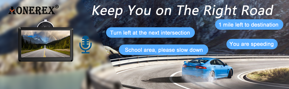 Aonerex Sat Nav, keep you on the right road