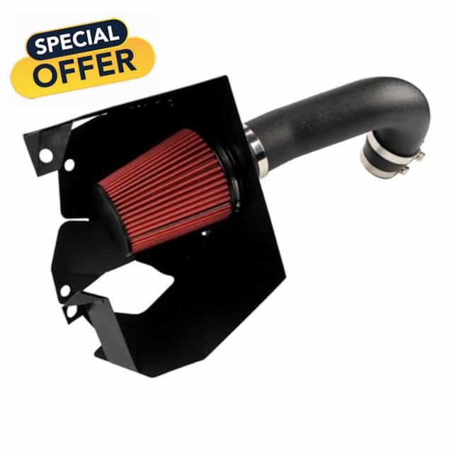PHILTOP Cold Air Intake Red Tube + Heat Shield Compatible With Ram 1500 2019-2023 5.7L