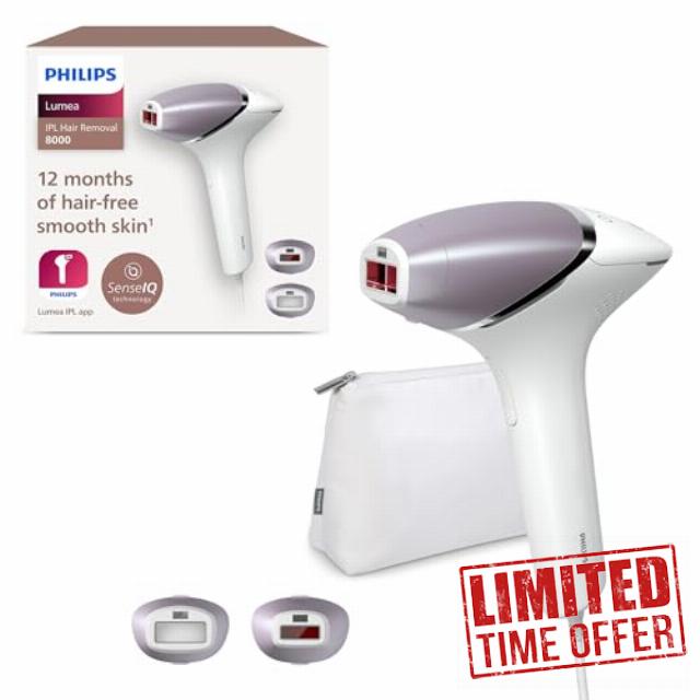 Philips Lumea IPL Hair Removal 8000 Series - Hair Removal Device with SenseIQ Technology