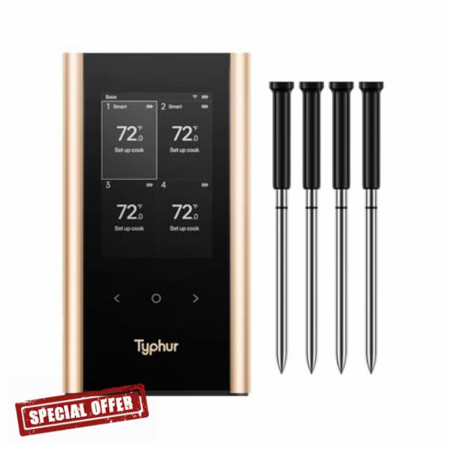 Sync Gold Wireless Meat Thermometer Digital