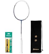 KUMPOO Badminton Racket 5U Lightweight Badminton Racquet: LIULI Full Carbon Fiber Badminton Racke...