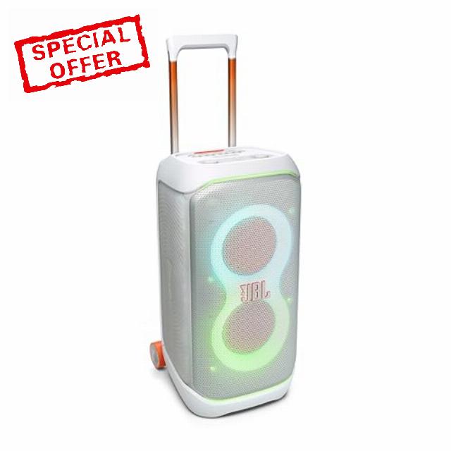 JBL PartyBox Stage 320 - Portable Party Speaker with Telescopic Handle & Wide