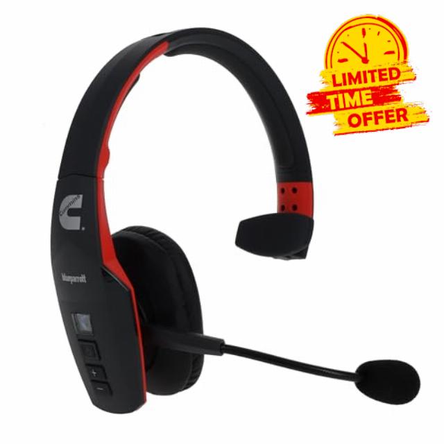 Cummins Edition BlueParrott B450-XT Noise Cancelling Bluetooth Headset – Unique Design with Industry Leading Sound & Improved Comfort