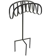 Liberty Garden 640-KD Decorative w/Bib Hose Stand, Black
