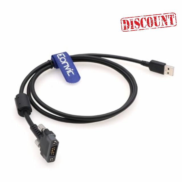 Eonvic Trimble Juno T41 Controller GPS Charger Data Cable for Topcon Nikon Leica 8pin Male to USB AC Charger Adapter