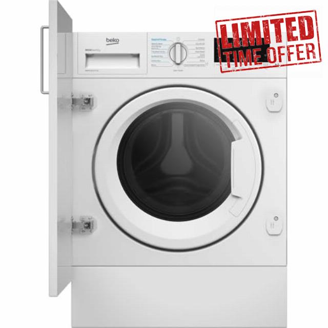 Beko WDIK854441 Integrated 8kg Wash 5kg Dry Smart Washer Dryer with RecycledTub
