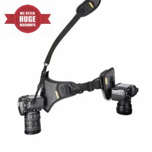 Cotton Carrier Slingbelt for Two Cameras