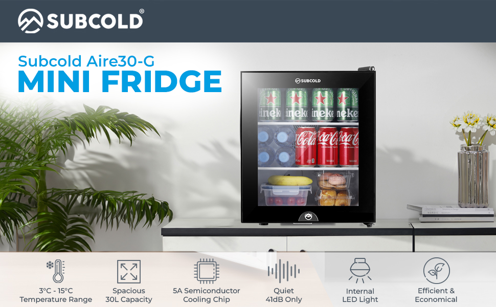 Aire30-G Mini Fridge Banner