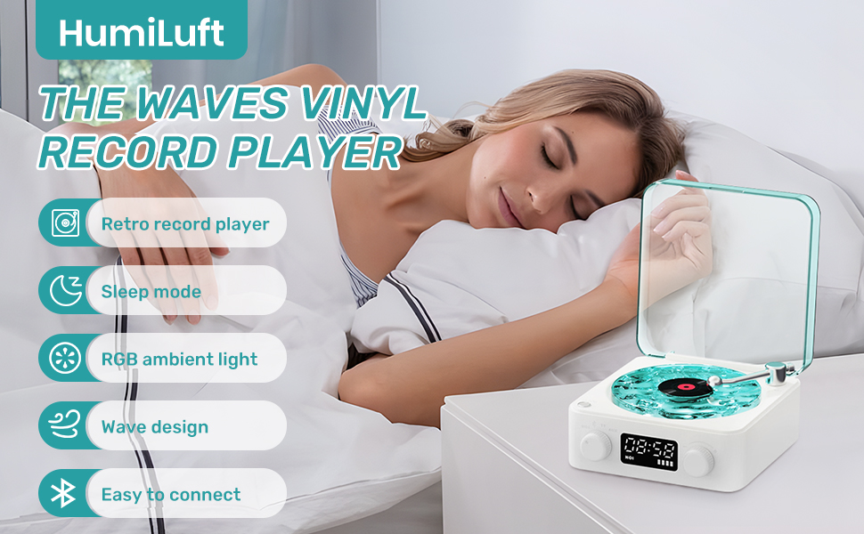 The Waves Vinyl Record Player