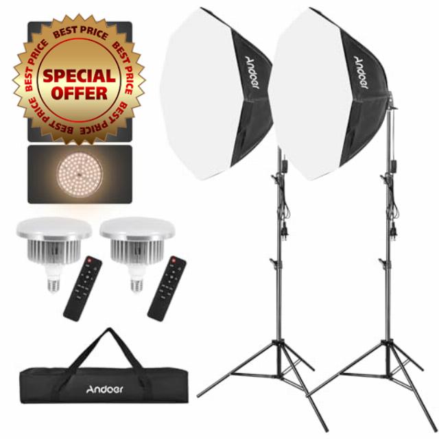 Andoer Softbox Photography Lighting Kit