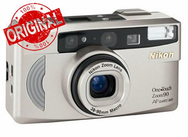 Nikon One Touch Zoom 90 AF 35mm Film Camera w/ Nikon Zoom Lens 38-90mm Macro Lens (Renewed)