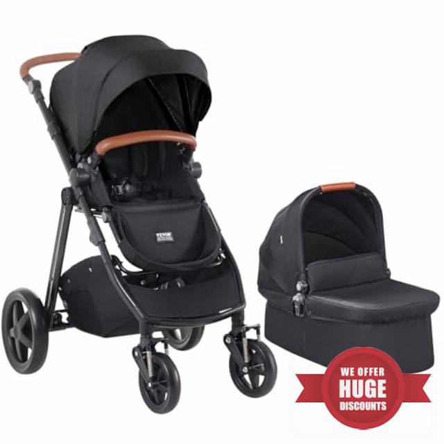 VEVOR Travel System Stroller with Infant Bassinet