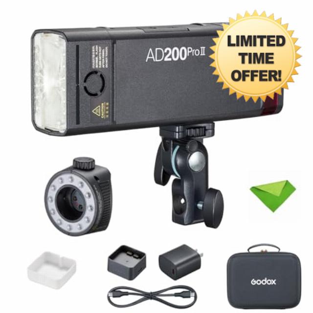 GODOX AD200 Pro II AD200ProII 200Ws 2.4G TTL Flash Strobe