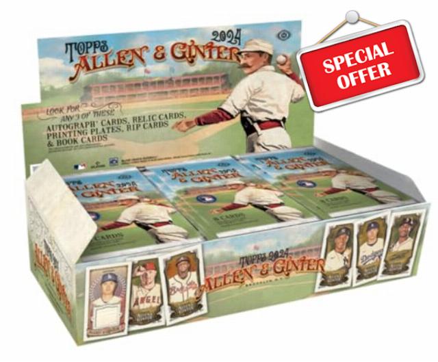 2024 Topps Allen and Ginter Baseball Sealed Hobby Box (3 Hits Per Box)