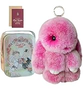 HTU Bunnylulu Keychain With Exquisite Box Handmade Soft Bunny Pompom Charms Plushies Lulu Rabbit ...