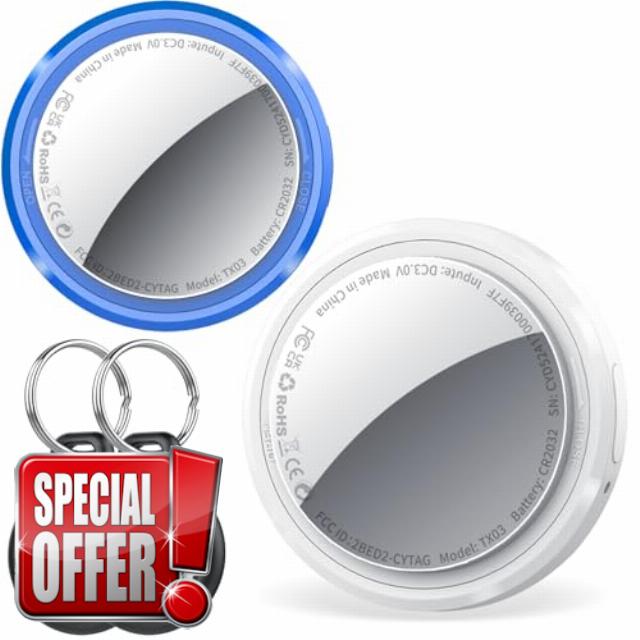 QCOQ Air Tracker Tag Compatible with Apple Find My (iOS Only)