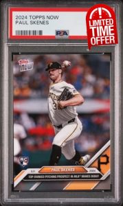 Paul Skenes 2024 Topps Now Debut Rookie Card #179 PSA 10 Gem Mint