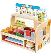 Melissa & Doug Wooden Ice Cream Toy Shop, Ice Cream Toy, Wooden Play Food Sets for Children, Wood...