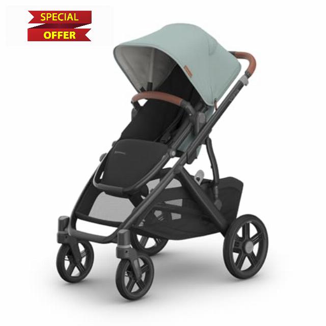 UPPAbaby Vista V3 Stroller - Full-Size Single-to-Double Stroller System - Toddler Seat