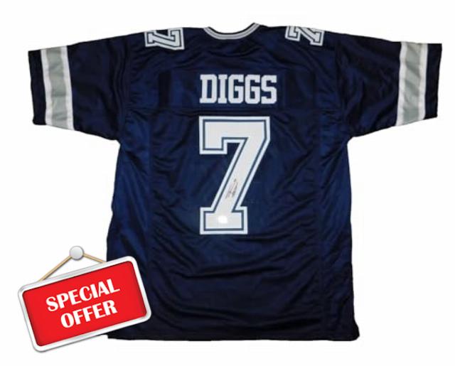 TREVON DIGGS SIGNED AUTOGRAPHED DALLAS CUSTOM JERSEY TRISTAR COA