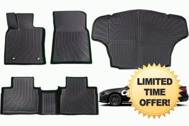All Weather Floor Mats for Toyota Camry Hybrid 2025 Waterproof Carpet Cover Cargo Liners Custom Design Interior Accessories Custom Fit TPE Protector Trunk Matt
