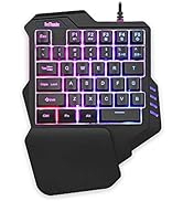 RedThunder K20 Wireless Keyboard and Mouse Combo, UK Layout Full Size Keyboard with Multimedia Ke...