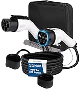 RamTouch EV Charger Extension Cable (32 Amp, 22 kW, 5 m, 3-Phase), Type 2 Extension Cable Compati...