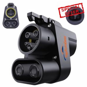 Tesla Charger Adapter，NACS to CCS Adapter for EV Charging at Tesla Supercharger Stations - Fast DC Charging Tesla to CCS Adapter for Ford and Rivian EVs