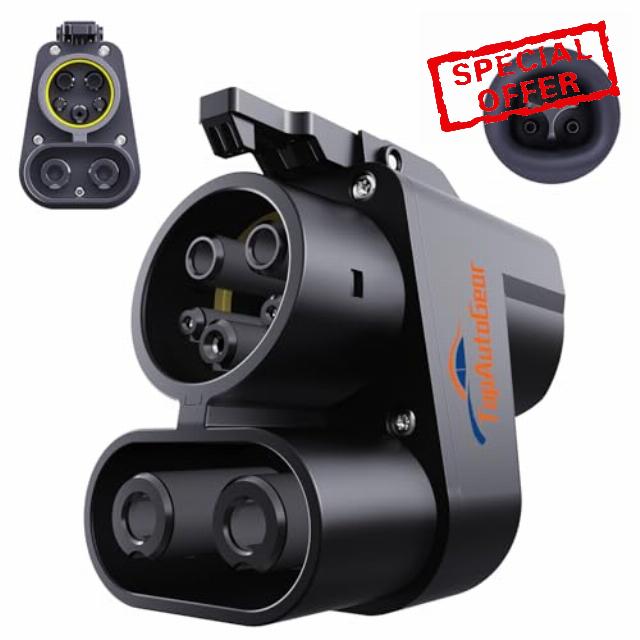 Tesla Charger Adapter,NACS to CCS Adapter for EV Charging at Tesla Supercharger Stations - Fast DC Charging Tesla to CCS Adapter for Ford and Rivian EVs