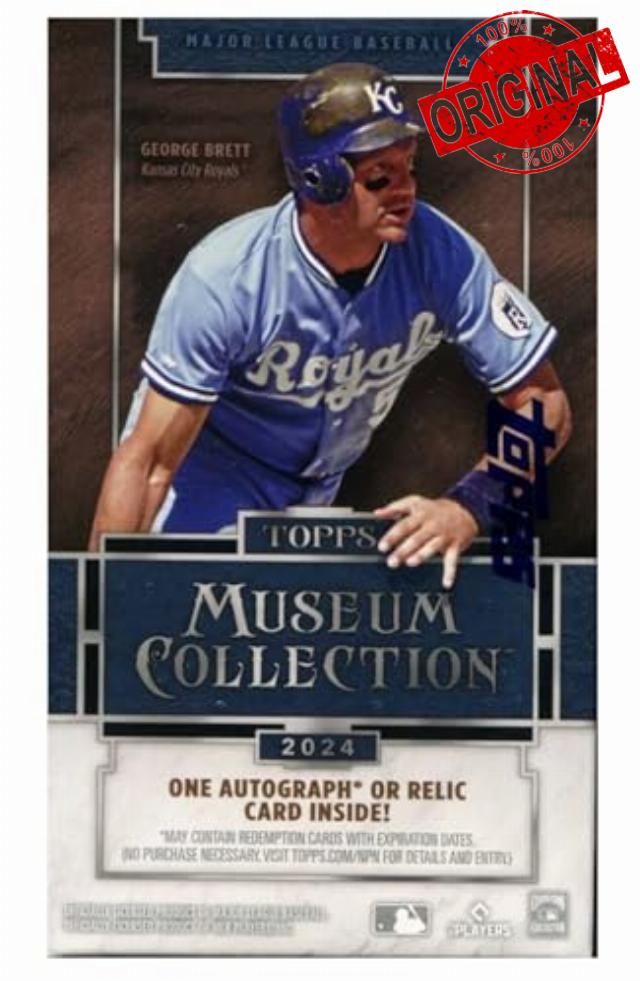 2024 Topps Museum Collection Baseball Sealed MINI Box (5 Cards - One Memorabilia Or Autograph Card)