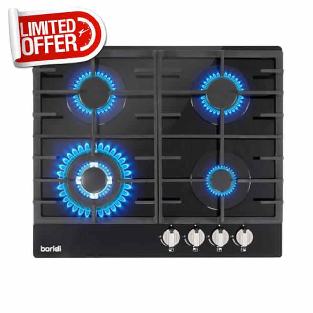 Baridi 60cm Gas Hob with 4 Burners