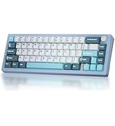 BOYI GMK67-65% Mechanical Keyboard,Gasket-Mounted HotSwap BT5.0/Type-C/2.4G Wireless South-facing...