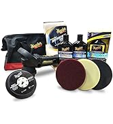 Meguiar's Dual Action DA Car Machine Polisher Pad Kit MT320PADKIT with Pads, Black