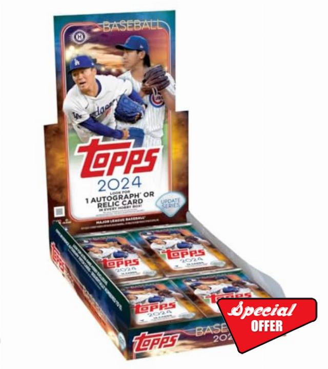 2024 Topps Update Baseball Sealed Hobby Box (1 Autograph Or Relic Per Box)