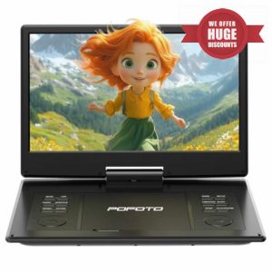 15.7" Portable DVD Player with 14.1" HD Swivel Screen