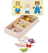 Melissa & Doug Wooden Toys - Safari Peg Boards for Children, Learning Toys for 2 Year Old Girls &...