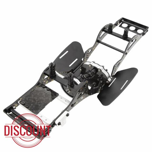MEUS RACING Gold Rush V1 Carbon Fiber LCG Chassis Kit for Axial SCX10 SCX10 II Capra 1.9 UTB and Other DIY Builds 1/10 RC Crawler Upgardes Parts