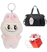 HTU Labubu Plush Doll Plush Figure Doll Keychains Labubu Plushies Toy Keychain Cartoon Animal Toy...