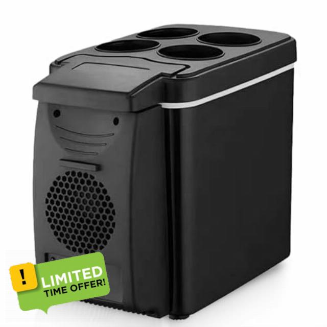 Car Fridge Cooler - 12v Refrigerator Freezer Heater 6l
