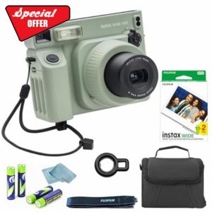 FujiFilm Instax Wide 400 Instant Camera Bundle - Includes Twin Pack Wide Frame Film