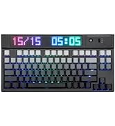 EPOMAKER x Feker Galaxy80 Gaming Keyboard, Aluminum Alloy Wireless Mechanical Keyboard, BT5.0/2.4...