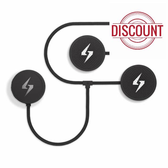 Syphon SoundPro: Ultra-Thin 9.6mm Bluetooth Moto Headphones - Glove-Friendly Controls