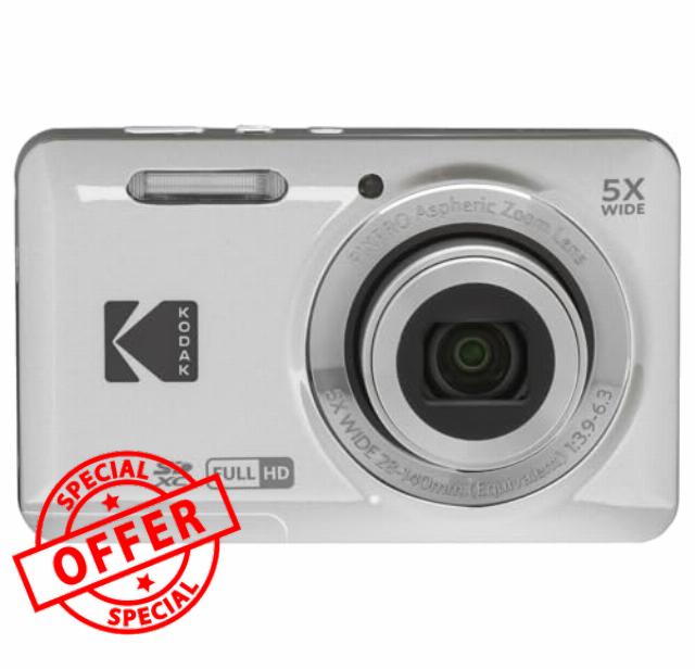 KODAK PIXPRO FZ55-SL 16MP CMOS Sensor Digital Camera 5X Optical Zoom 28mm Wide Angle 1080P Full HD Video 2.7" LCD Vlogging Camera