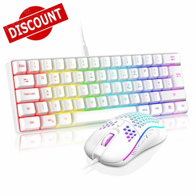 RedThunder 60% RGB Gaming Keyboard and Mouse Combo