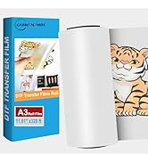 Carbcolords DTF Film Roll 328 ft-Glossy Clear PreTreat PET Heat Transfer Paper for Direct on T-Sh...